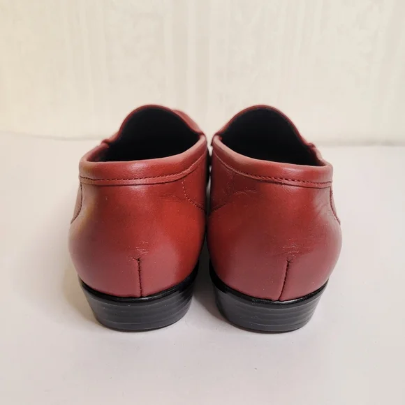 SAS Simplify Leather Loafers In Lipstick Red Size 7.5N Narrow - Picture 7 of 11